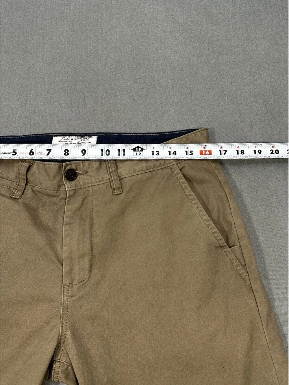 Flag & Anthem Straight Leg Khaki Chino Pants Men’s 32x29 Stretch Cotton